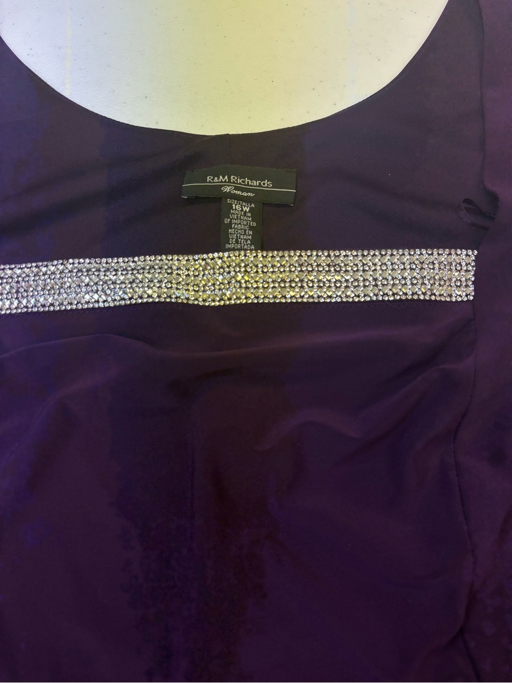 RM RICHARDS PANTS SUIT 3 PIECE
WOMEN 16 W PLUM PURPLE POLYESTER - Picture 3 of 15